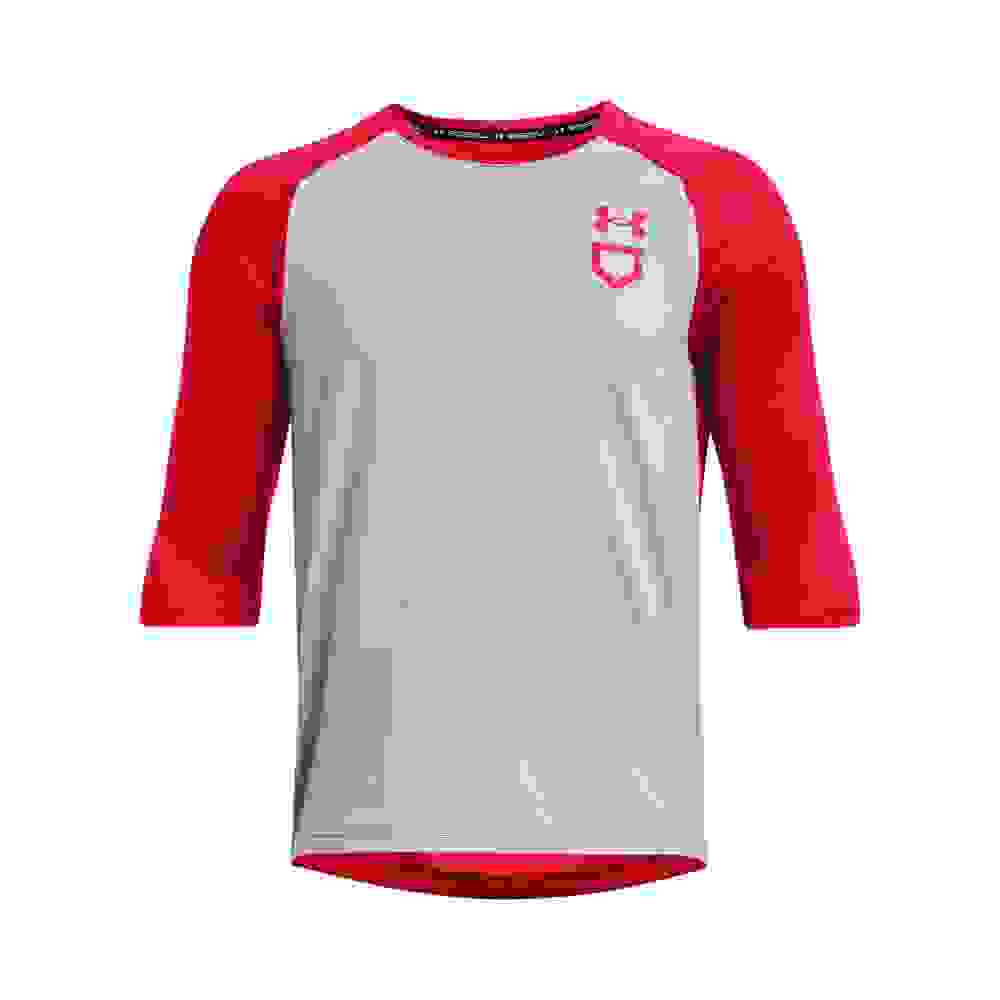 Under Armour Utility Big Boys' Grey/Red 2/3 Shirt